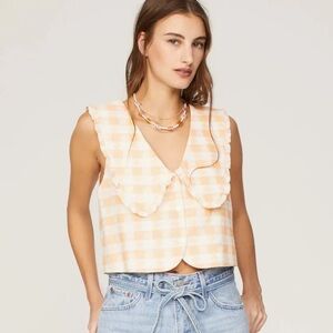 Rachel Antonoff Apricot Georgia Top